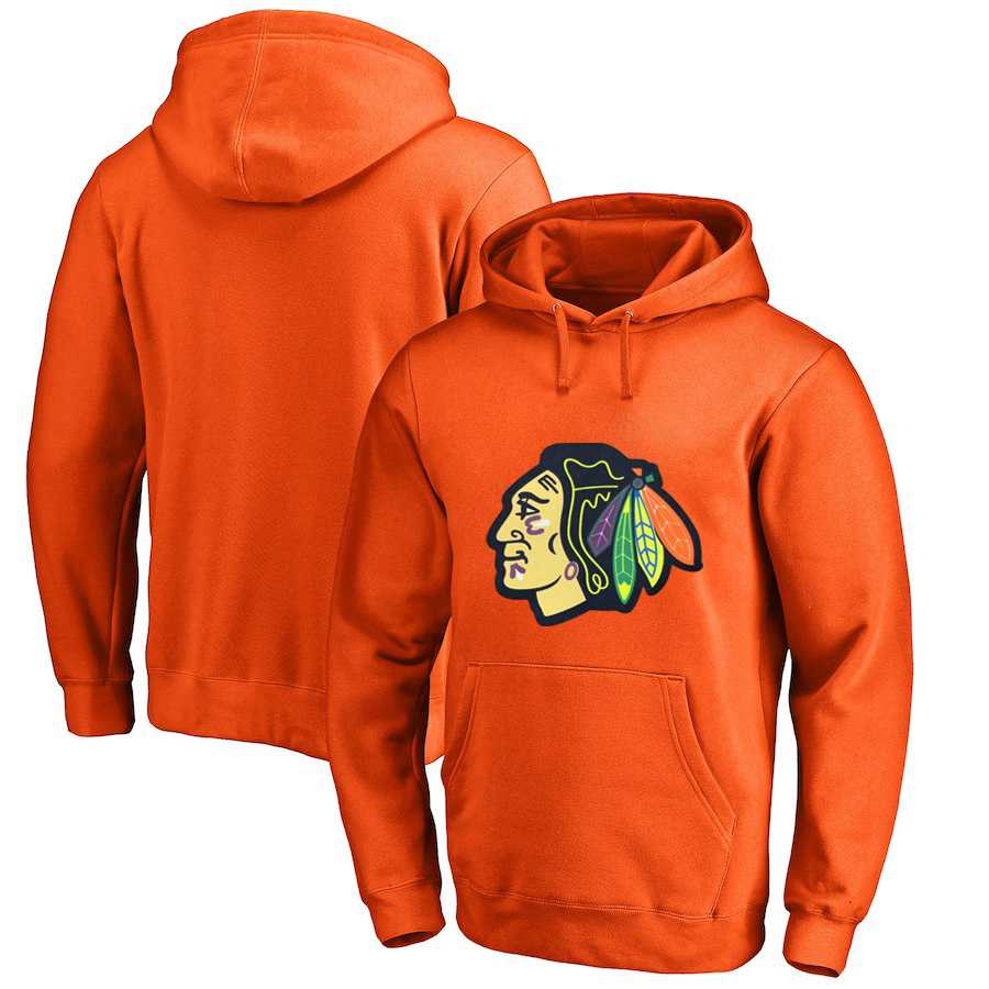 Men's Customized Chicago Blackhawks Orange All Stitched Pullover Hoodie,We sell and wholesale Men's Customized Chicago Blackhawks Orange All Stitched Pullover Hoodie on line form chian!